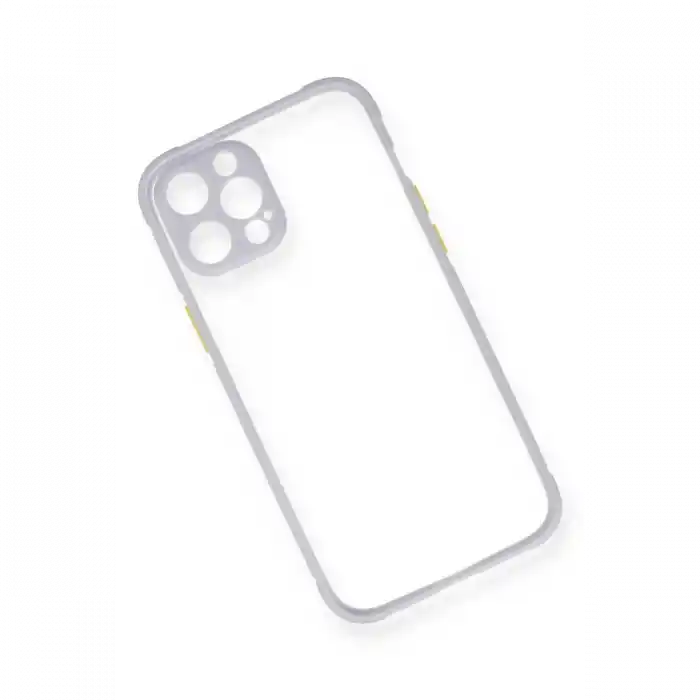 TCX  iPhone 12 Pro Max Kılıf Miami Şeffaf Silikon - Lila