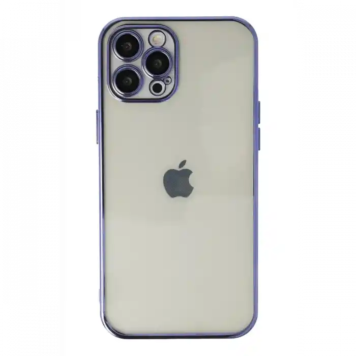 TCX  iPhone 12 Pro Max Kılıf Razer Lensli Silikon - Mor