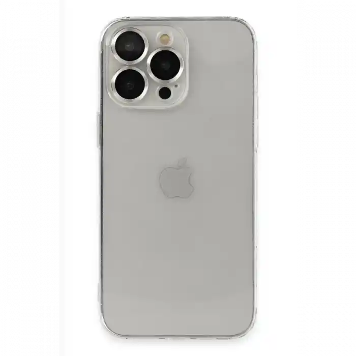 TCX  iPhone 13 Pro Max Kılıf Luko Lens Silikon - Gümüş