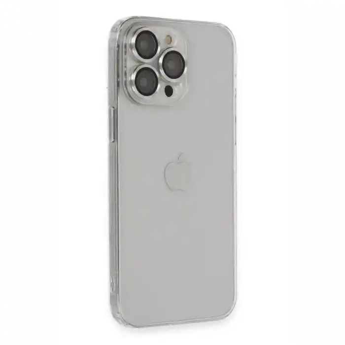 TCX  iPhone 13 Pro Max Kılıf Luko Lens Silikon - Gümüş
