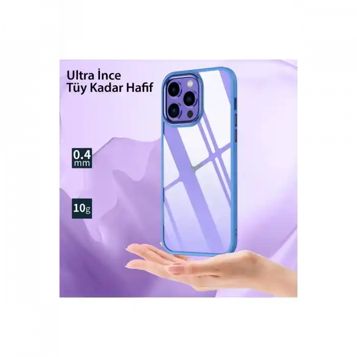 TCX  iPhone 13 Pro Max Kılıf Power Silikon - Sierra Blue