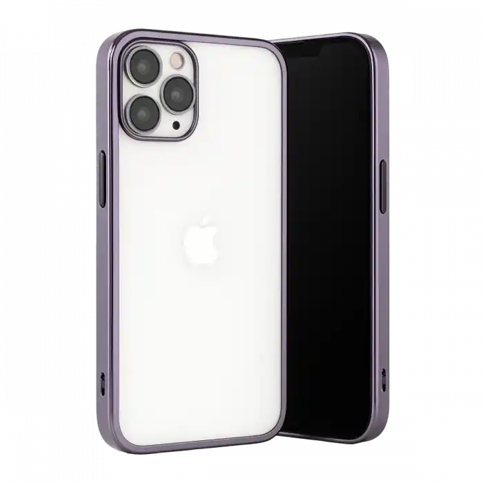TCX  iPhone 13 Pro Max Kılıf Razer Lensli Silikon - Mor