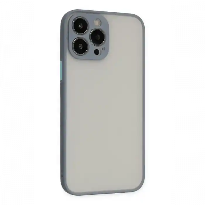 TCX  iPhone 13 Pro Max Kılıf  Silikon Kapak - Gri