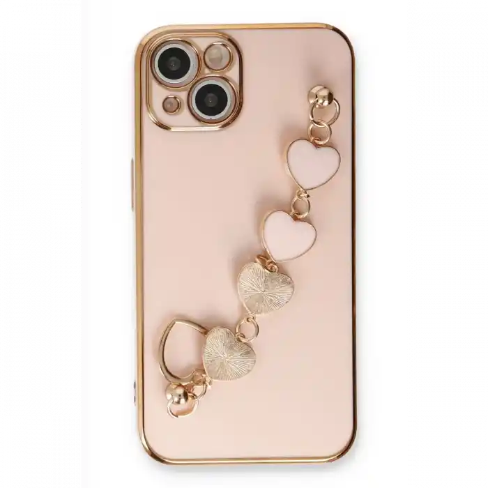 TCX  iPhone 14 Kılıf Esila Silikon - Pudra