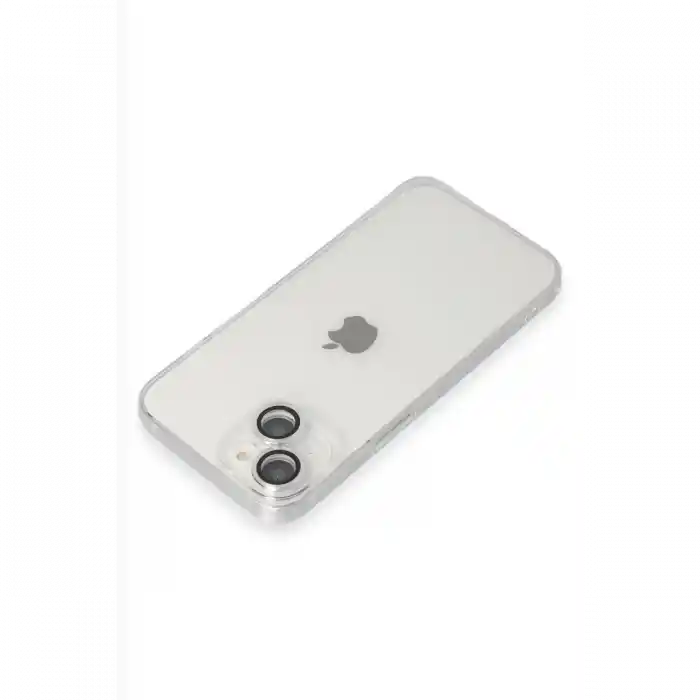 TCX  iPhone 14 Kılıf Luko Lens Silikon - Gümüş