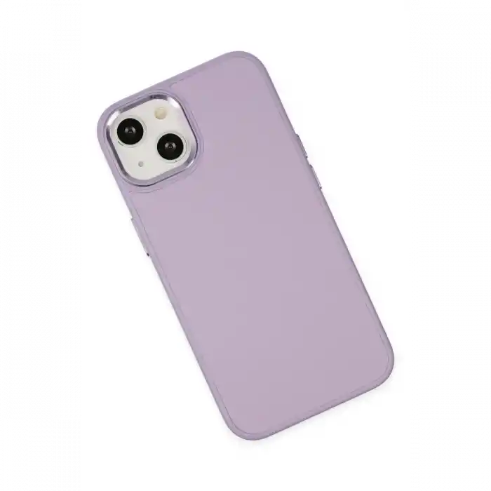 TCX  iPhone 14 Plus Kılıf Asya Deri Silikon - Lila