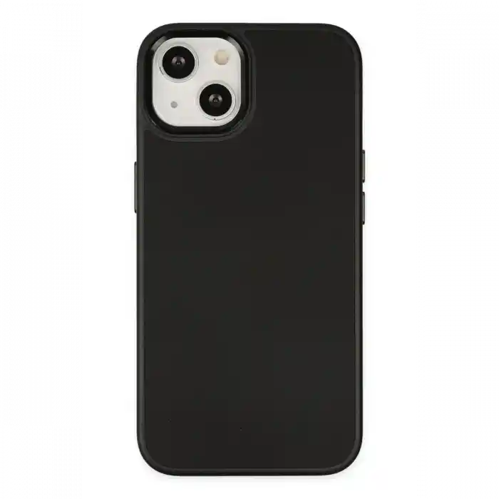 TCX  iPhone 14 Plus Kılıf Asya Deri Silikon - Siyah