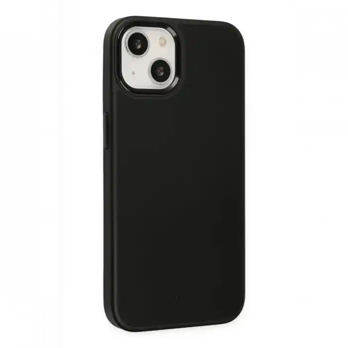 TCX  iPhone 14 Plus Kılıf Asya Deri Silikon - Siyah