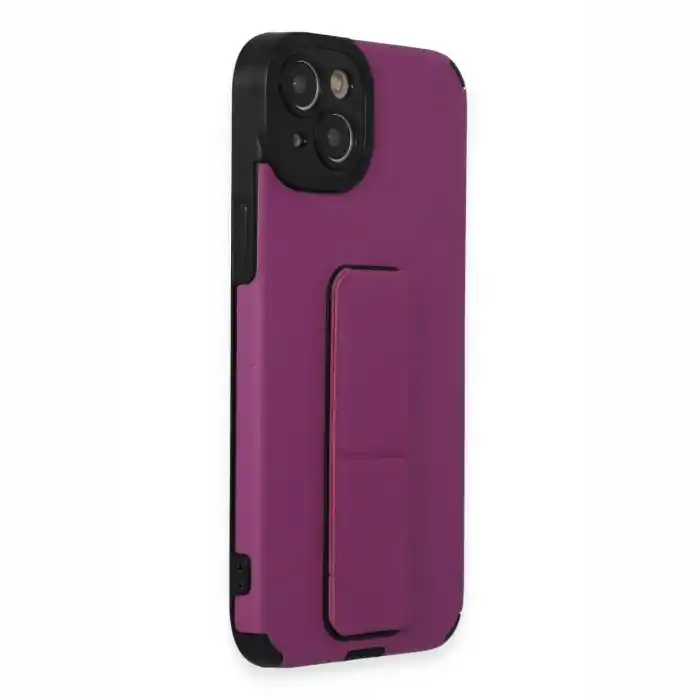 TCX  iPhone 14 Plus Kılıf Mega Standlı Silikon - Mor