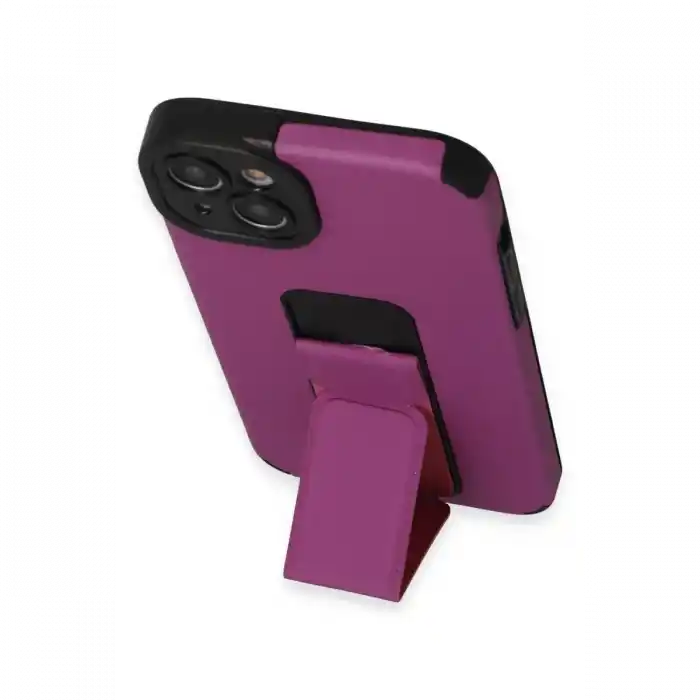 TCX  iPhone 14 Plus Kılıf Mega Standlı Silikon - Mor