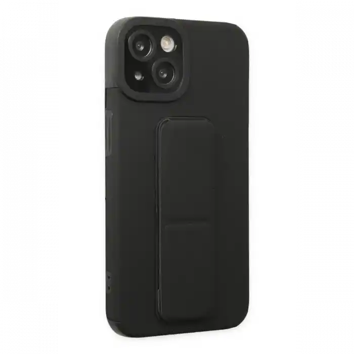 TCX  iPhone 14 Plus Kılıf Mega Standlı Silikon - Siyah