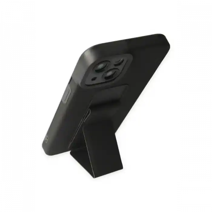 TCX  iPhone 14 Plus Kılıf Mega Standlı Silikon - Siyah