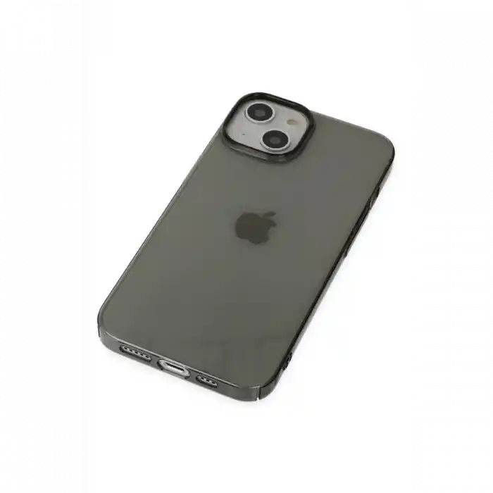 TCX  iPhone 14 Plus Kılıf Pc Sert Şeffaf Kapak - Siyah
