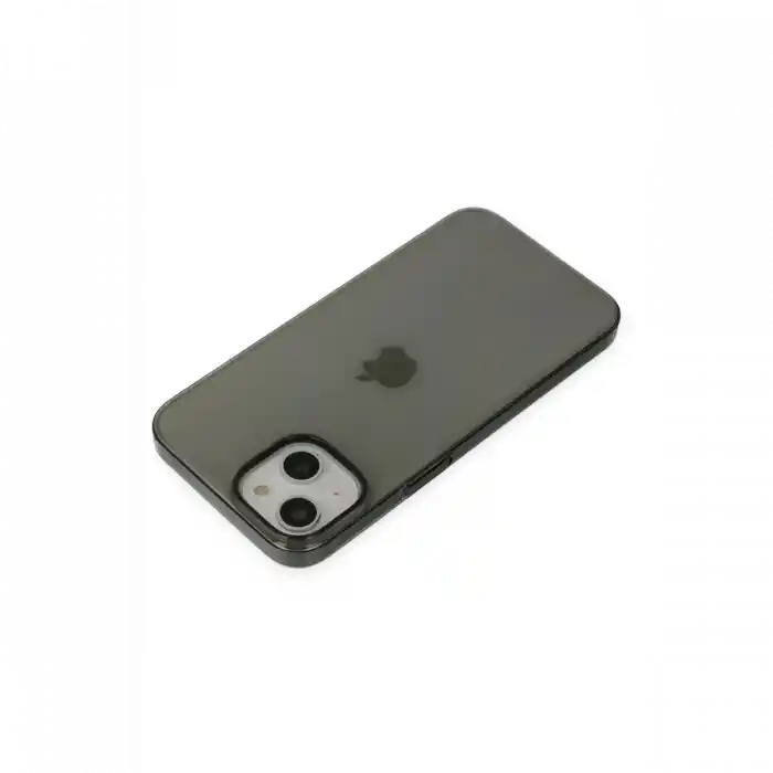 TCX  iPhone 14 Plus Kılıf Pc Sert Şeffaf Kapak - Siyah