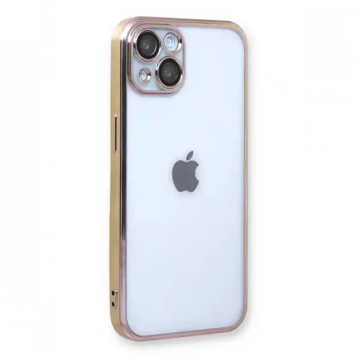 TCX  iPhone 14 Plus Kılıf Razer Lensli Silikon - Gold