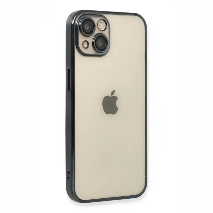 TCX  iPhone 14 Plus Kılıf Razer Lensli Silikon - Siyah