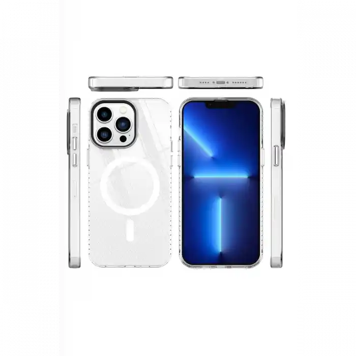 TCX  iPhone 14 Pro Kılıf Beta Magneticsafe Silikon - Şeffaf
