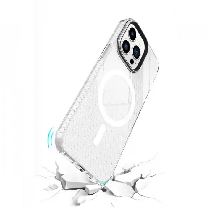 TCX  iPhone 14 Pro Kılıf Beta Magneticsafe Silikon - Şeffaf