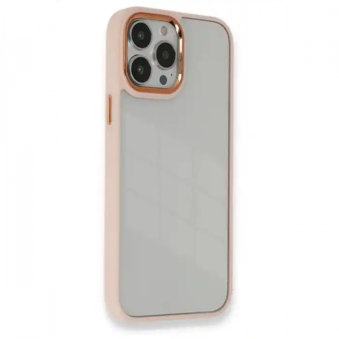 TCX  iPhone 14 Pro Kılıf Dora Kapak - Pudra