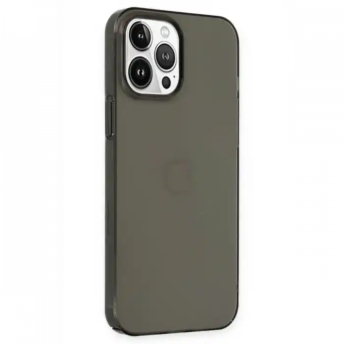 TCX  iPhone 14 Pro Kılıf Pc Sert Şeffaf Kapak - Siyah