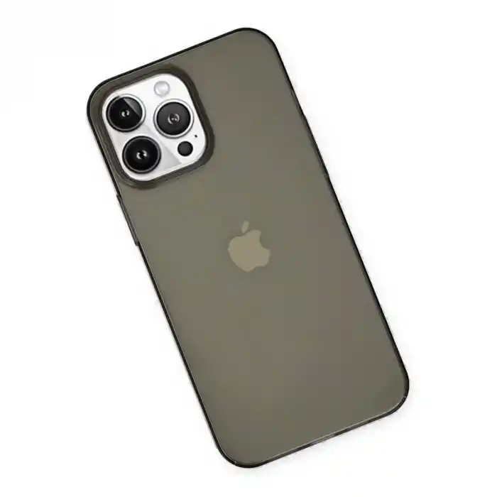 TCX İphone 14 Pro Kılıf Pc Sert Şeffaf Kapak - Siyah