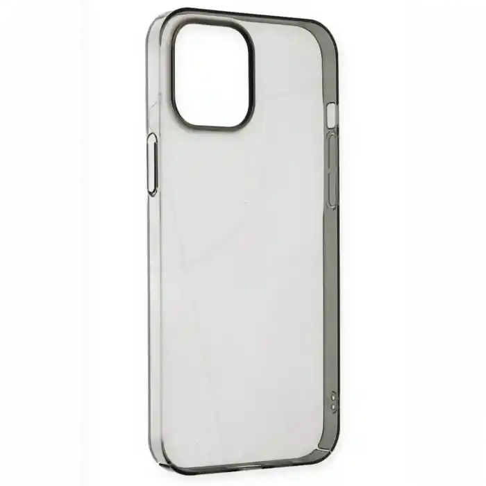 TCX  iPhone 14 Pro Kılıf Pc Sert Şeffaf Kapak - Siyah