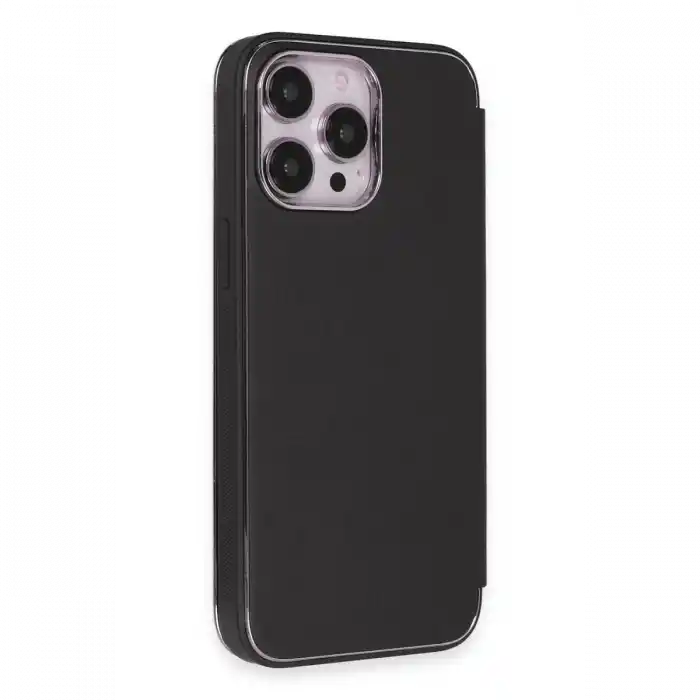 TCX  iPhone 14 Pro Max Kılıf Dolpin Kapaklı - Siyah