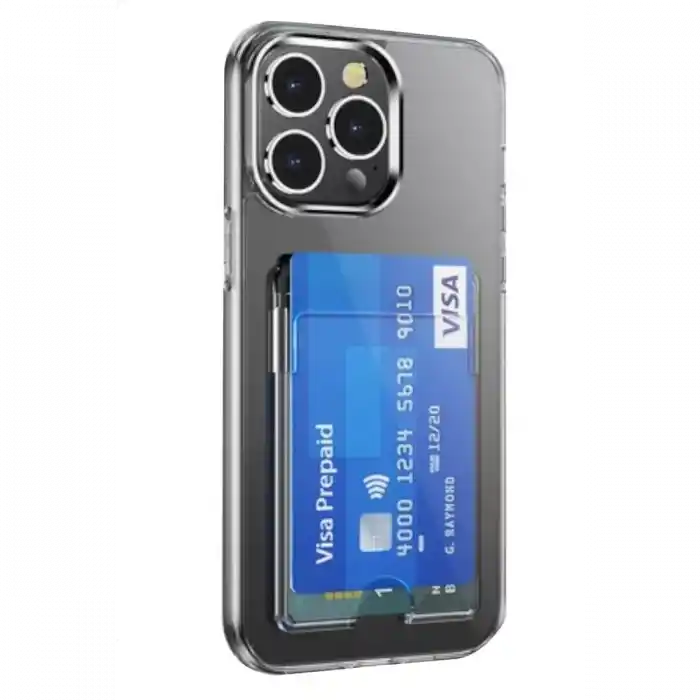 TCX  iPhone 14 Pro Max Kılıf Kart Şeffaf Silikon - Şeffaf
