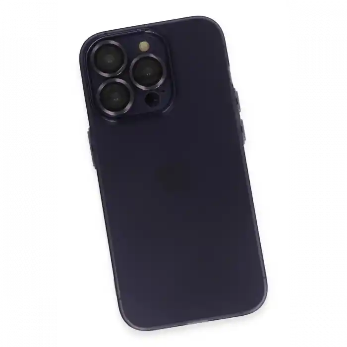 TCX  iPhone 14 Pro Max Kılıf Luko Lens Silikon - Derin Mor