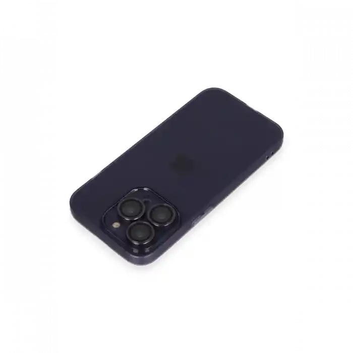 TCX  iPhone 14 Pro Max Kılıf Luko Lens Silikon - Derin Mor