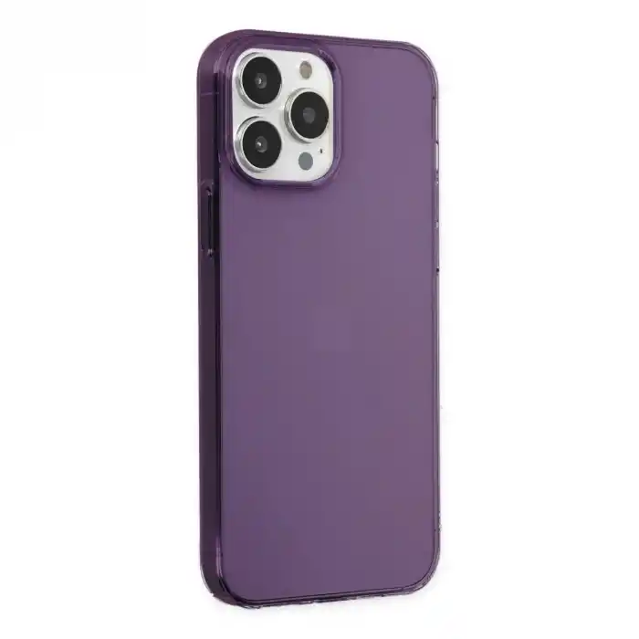 TCX İphone 14 Pro Max Kılıf Pc Sert Şeffaf Kapak - Mor