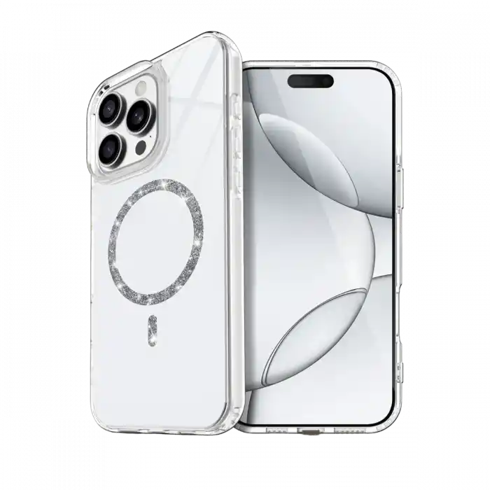 TCX  iPhone 14 Pro Max Live Diamond Magsafe Kapak - Şeffaf