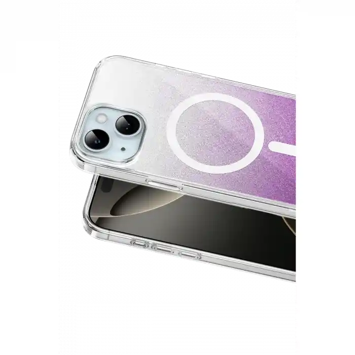 TCX   iPhone 14  Simli Magsafe Kapak - Mor