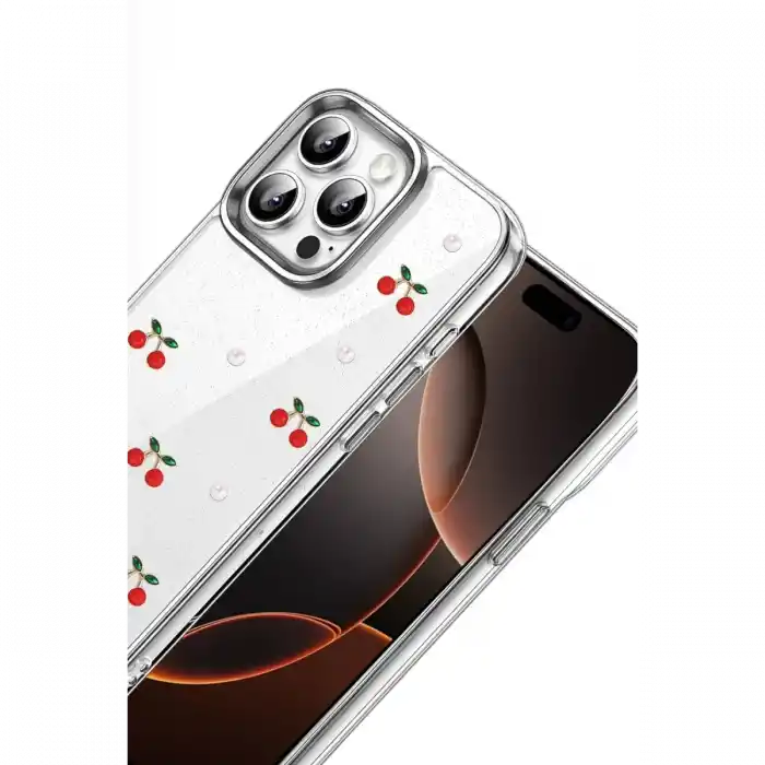 TCX  iPhone 15 Pro Fiyonk Desenli Kapak - Desen 9