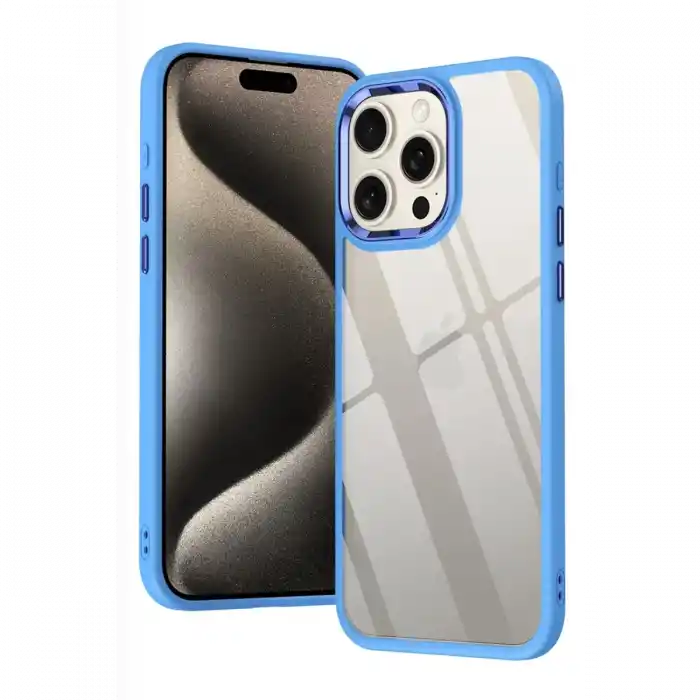 TCX  iPhone 15 Pro Kılıf Power Silikon - Mavi