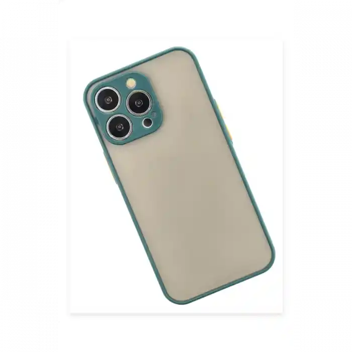 TCX  iPhone 15 Pro Kılıf  Silikon Kapak - Yeşil
