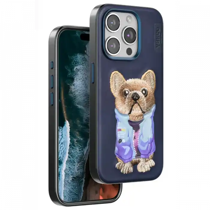 TCX   iPhone 15 Pro Max  Desenli Kapak - Lacivert