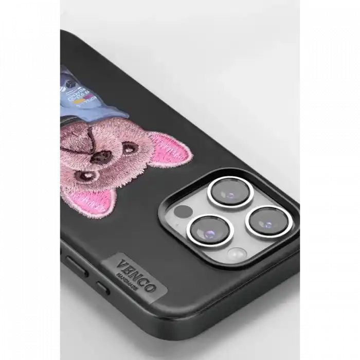 TCX   iPhone 15 Pro Max  Desenli Kapak - Siyah