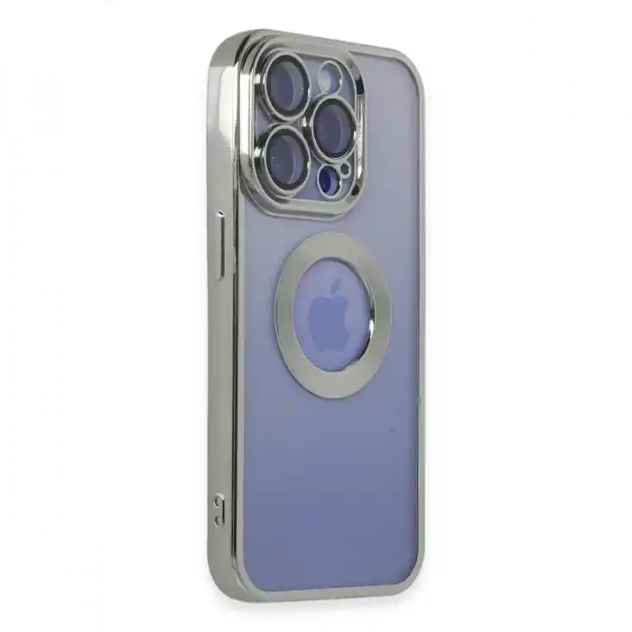 TCX  iPhone 15 Pro Max Kılıf Slot Silikon - Gümüş
