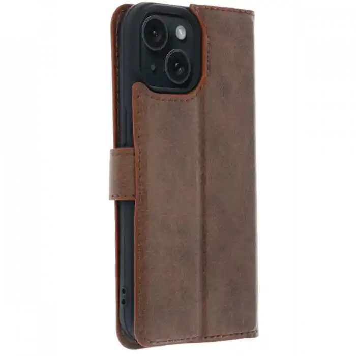 TCX  iPhone 15 Trend S Plus Kapaklı Kılıf - Taba