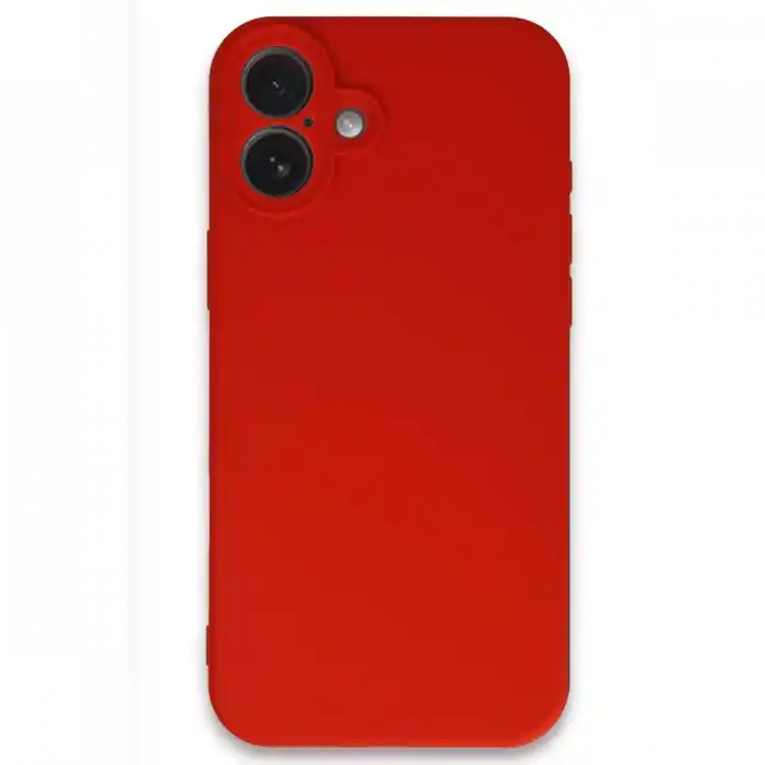 TCX  iPhone 16 Kılıf First Silikon - Kırmızı