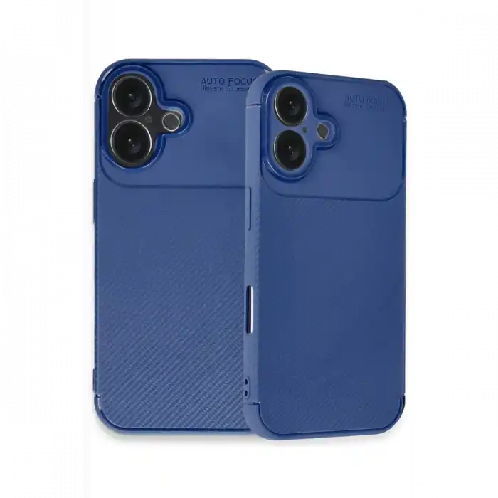 TCX  iPhone 16 Plus Kılıf Auto  Karbon Kapak - Lacivert