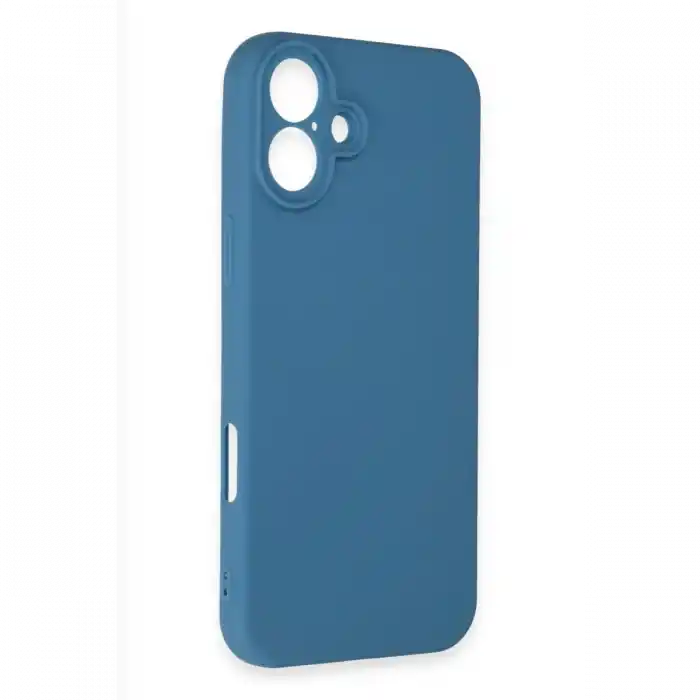 TCX  iPhone 16 Plus Kılıf First Silikon - Mavi