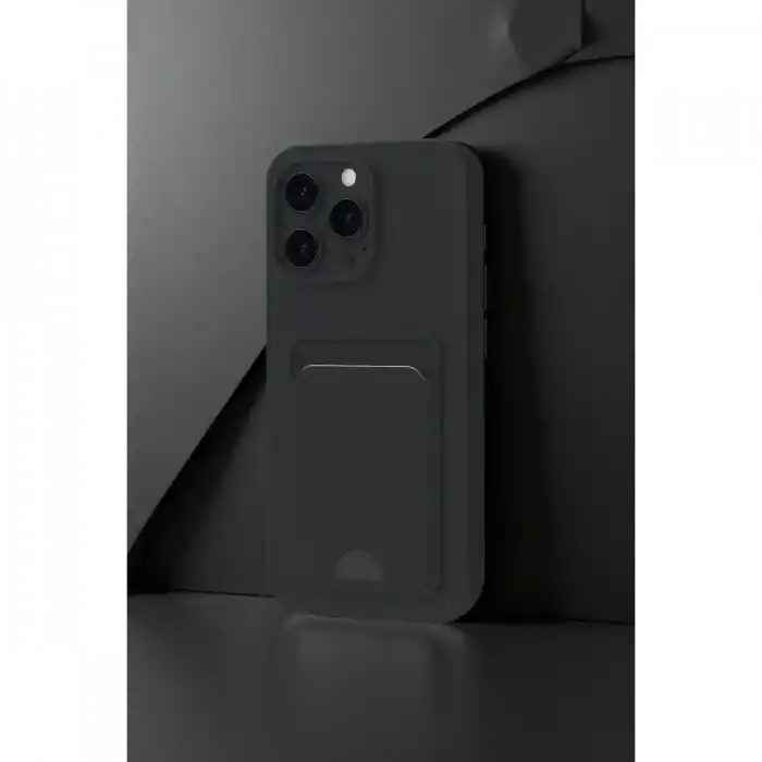 TCX  iPhone 16 Plus Kılıf  Kartvizitli Silikon - Derin Mor