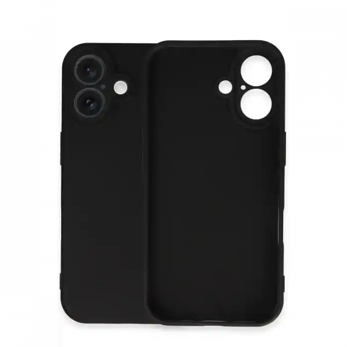 TCX  iPhone 16 Plus Kılıf Nano içi Kadife Silikon - Siyah
