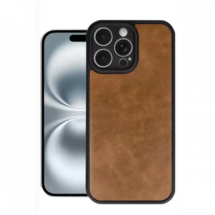 TCX  iPhone 16 Pro Kılıf Aras Deri Kapak - Taba