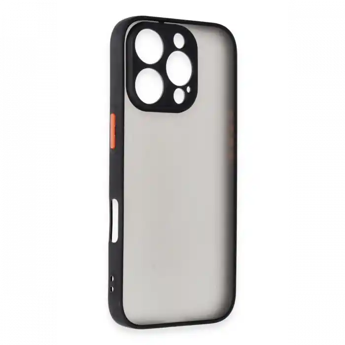 TCX  iPhone 16 Pro Kılıf  Silikon Kapak - Siyah