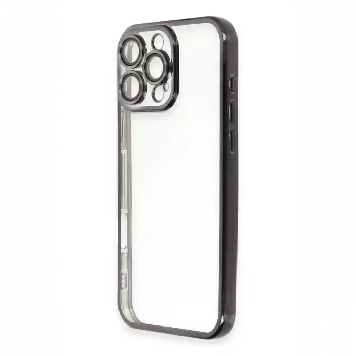 TCX  iPhone 16 Pro Max Kılıf Razer Lensli Silikon - Siyah