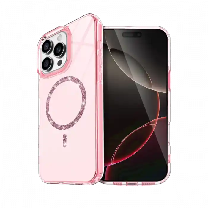 TCX  iPhone 16 Pro Max Live Diamond Magsafe Kapak - Pembe