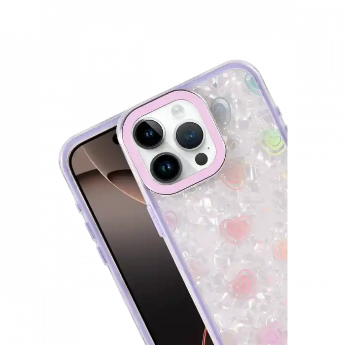 TCX  iPhone 16 Pro Max Lumi Desenli Kapak - Mor